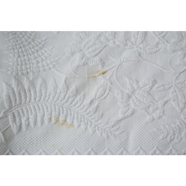 Antique French Matelasse TwinSized Bedspread or Throw Blanket Chairish