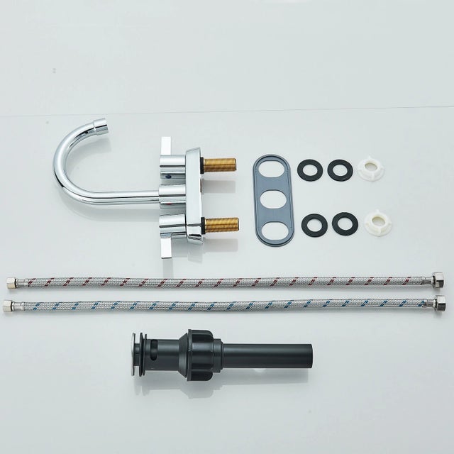 Faucet Type : Centerset Bathroom Sink Faucet Installation Type : Deck Mounted Installation Holes: 2 Hole Number of...