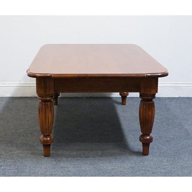 2000 - 2009 Nichols & Stone Solid Cherry Early American Colonial 52" Accent Coffee Table For Sale - Image 5 of 11