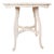 Antique French Farmhouse Stretcher Table/Distressed White For Sale