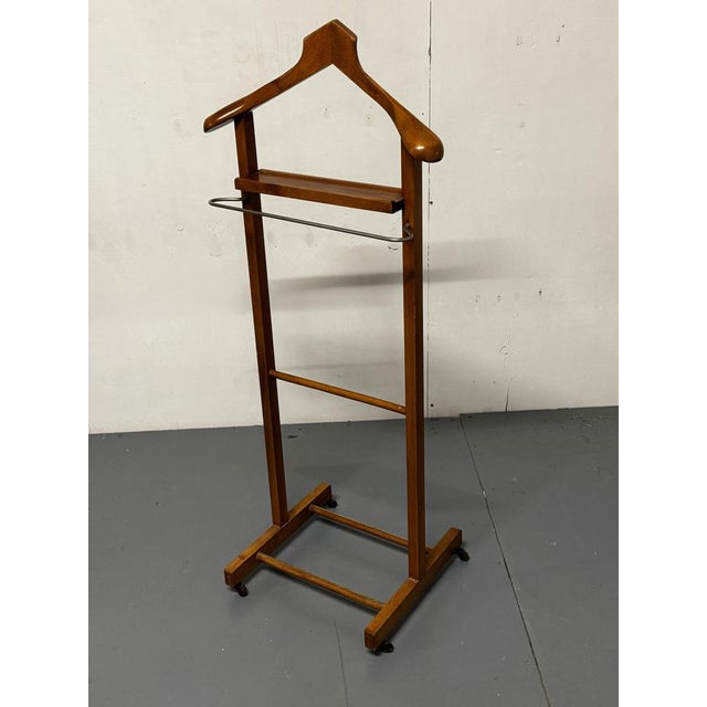 Mid-Century Modern Italian Beech Dressboy Valet Stand, 1960s For Sale - Image 14 of 15