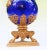 Blue French Empire Glass Candelabras with Gilt Mounts, 1870, Set of 2 For Sale - Image 8 of 15