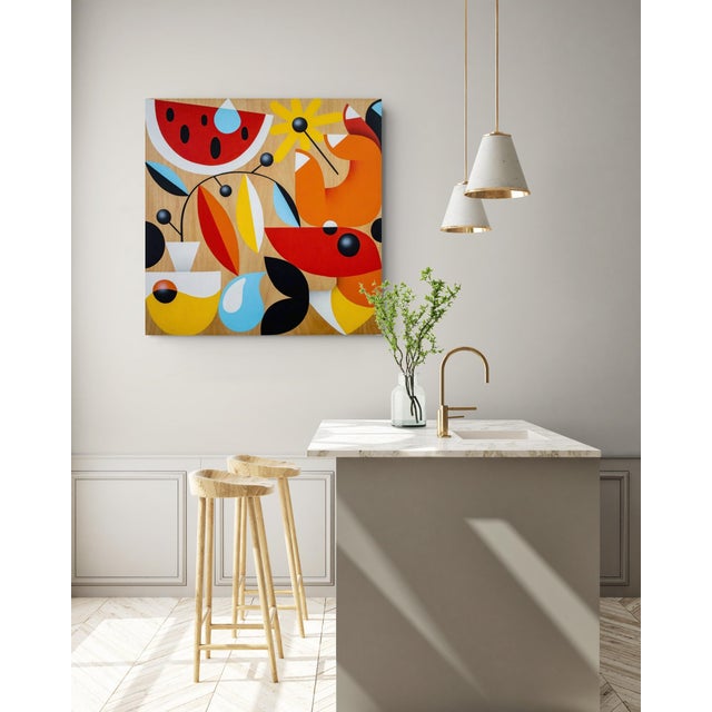 Rubén Sánchez, Mediterranean Sunset I, 2023, Acrylic Painting on Panel For Sale - Image 3 of 10