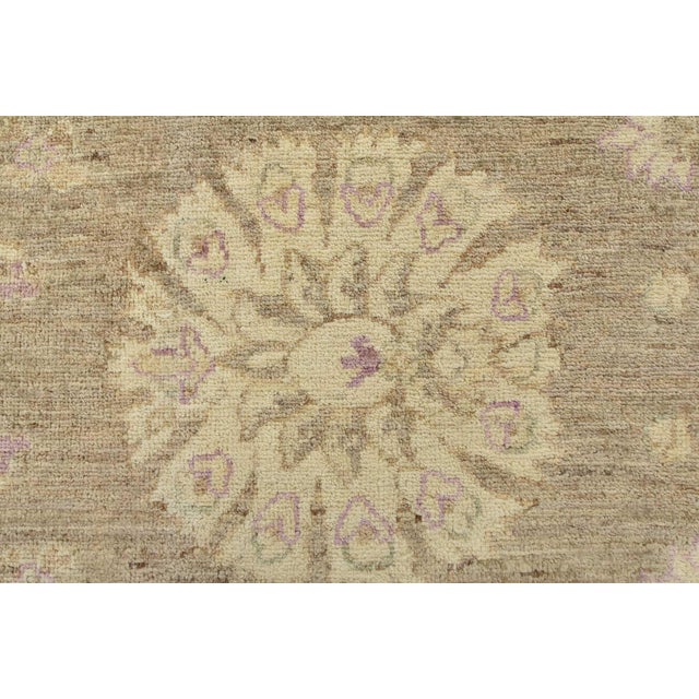 Ziegler Rug 10' X 14'2'' Brown Wool Traditional Hand-Knotted Oriental Carpet For Sale - Image 9 of 12