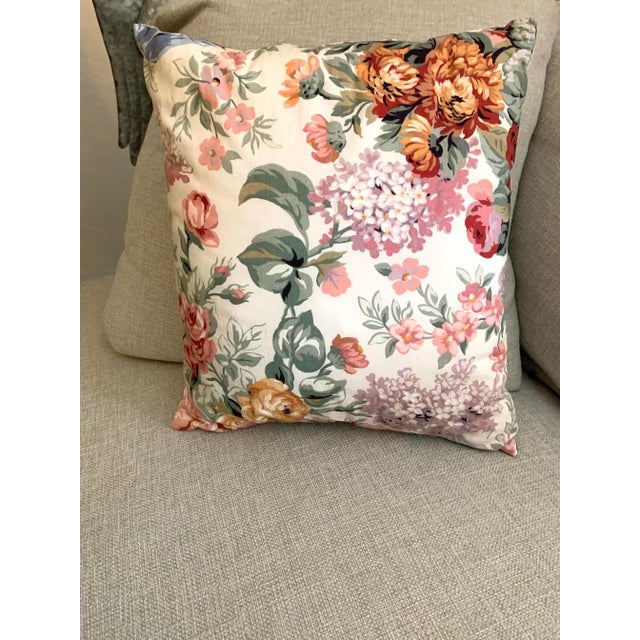 Vintage decorative pillow made it with Ralph Lauren , 80’s cottage chic Allison floral fabric approximately 15” x 14” The...