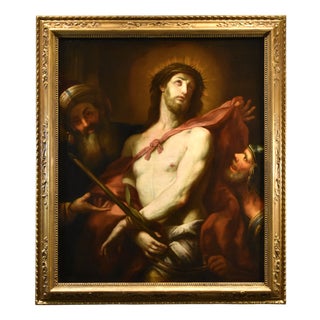 Workshop of Valerio Castello, Ecce Homo, 1650, Oil on Canvas, Framed For Sale