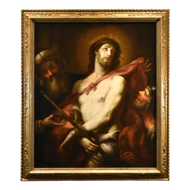 Workshop of Valerio Castello, Ecce Homo, 1650, Oil on Canvas, Framed For Sale