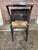 Wood 19th Century Antique American Sheraton Style Hand-Painted Rush Seat Armchair For Sale - Image 7 of 11