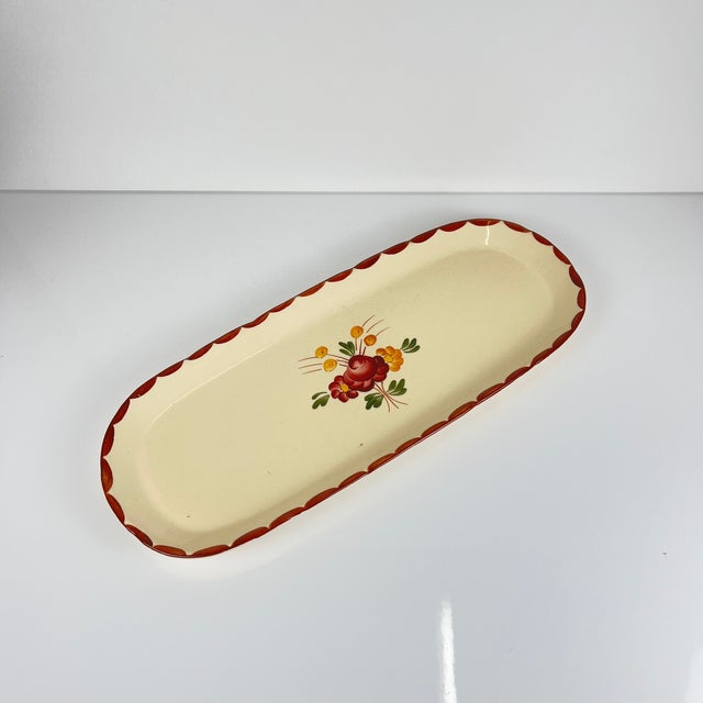 Beige Vintage Long Dish from Longchamp, 1950s For Sale - Image 8 of 8