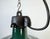 French Industrial Dark Green Enamel Factory Pendant Lamp, 1960s For Sale - Image 6 of 18