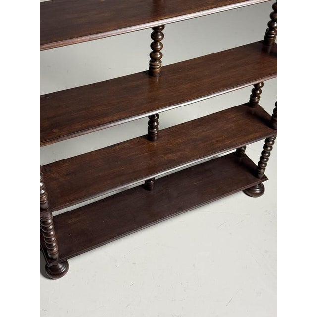 French Bookcase in Walnut For Sale - Image 17 of 18