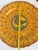 Saffron Deruta Owl Hand Painted Italian Round Plate / Platter For Sale - Image 8 of 9