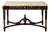 19th Century French Dark Wood Base & Marble Top Table For Sale
