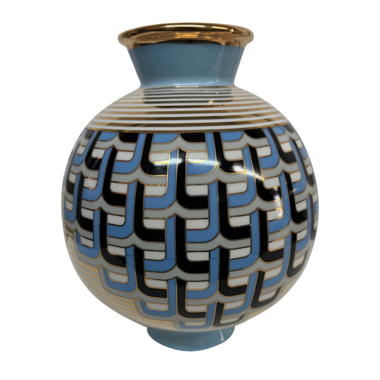 Jonathan Adler Versailles Round Vase | Chairish
