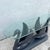 Art Deco Art Deco Carved and Painted Swan Glass Top Console For Sale - Image 3 of 10