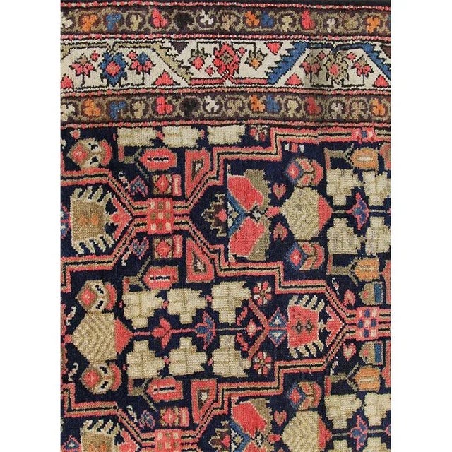 1930s Vintage Navy/Ivory Persian Malayer Area Rug For Sale In Dallas - Image 6 of 9