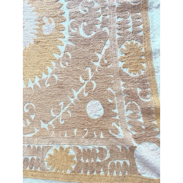 Textile 1970s Uzbek Suzani Textile Wall Art For Sale - Image 7 of 8