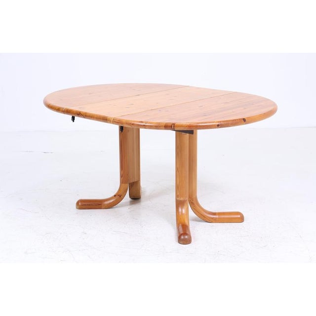 Mid-Century Pine Extendable Dining Table, 1970s For Sale - Image 11 of 11