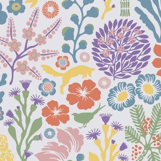 Sample - Borastapeter Rävdunge Wallpaper in Ivory Multi For Sale