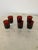 Beautiful Mid Century set of six Cristal D'Arque-Durand Roemer red ruby glasses and footed stem no crack or chip ,marked...