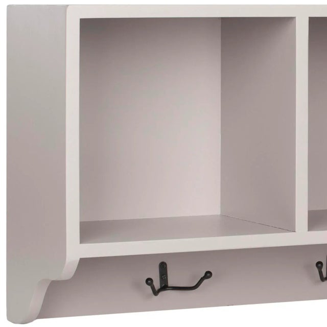 Modern Wall Shelf With Storage Compartments in Quartz Grey For Sale - Image 3 of 5
