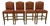 1980s Vintage Regency Empire Italian Boho Chic Upholstered Bar Stools - Set of 4. For Sale