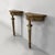 Antique Italian Consoles in Green and Yellow Wood, 1700s, Set of 2 For Sale - Image 3 of 18