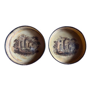 Antique 19th Century English Regency Tole Wine Bottle or Decanter Coasters - a Pair For Sale