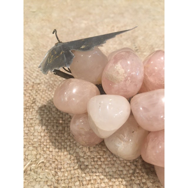 Vintage Rose Quartz Grape Cluster For Sale - Image 4 of 5