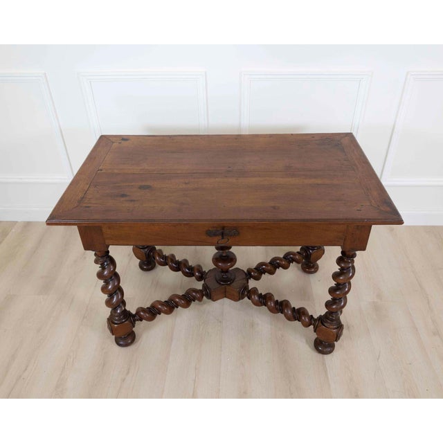 French French 19th Century Louis XIII Style Walnut Table For Sale - Image 3 of 9