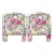 Floral Chintz Upholstered Twin Headboards- a Pair For Sale