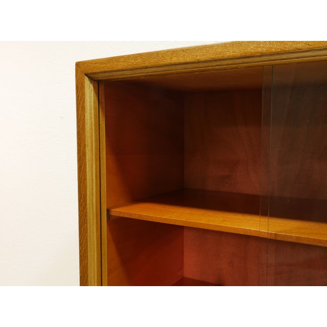 Brown Mid-Century Display Bookcase, Germany, 1950s For Sale - Image 8 of 13