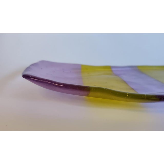 American Art Glass Tray For Sale - Image 3 of 5