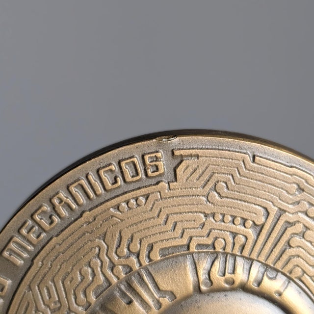 Miguel Berrocal, Opus 294 Medal, La Mecánica Electricidad Gijón, 1982, Bronze For Sale - Image 6 of 7