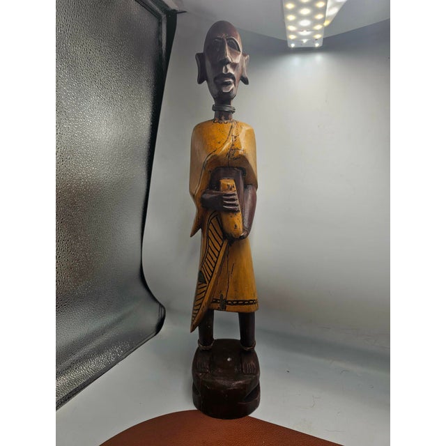 Masai Wooden Sculpture, 1960s For Sale - Image 11 of 11