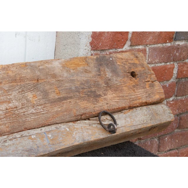 Antique Painted Tamul Nadu Architectural Beam For Sale - Image 9 of 12