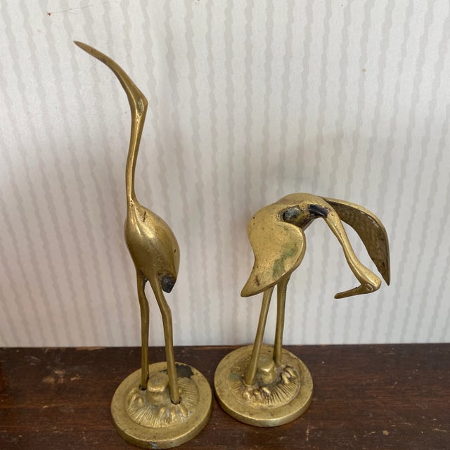 1970s Mid Century Brass Birds - a Pair For Sale In Atlanta - Image 6 of 6