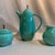 Royal Haeger 1940s Royal Haeger Green Ceramic Coffee Set - Three Pieces For Sale - Image 4 of 9