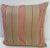 Textile Square Red Stripe Pillow, Made in U K For Sale - Image 7 of 9