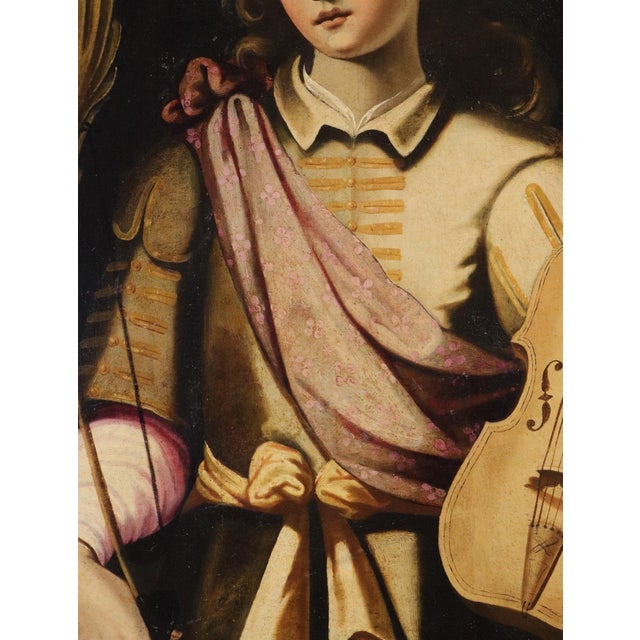 Workshop of Simone de Magistris, Saint Genesius de Magistris, 1600, Oil on Canvas For Sale - Image 4 of 16