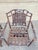 Metal Late 20th Century Cast Aluminum Basket Weave Lattice Patio Outdoor Rocking Lounge Chairs - A Pair For Sale - Image 7 of 10