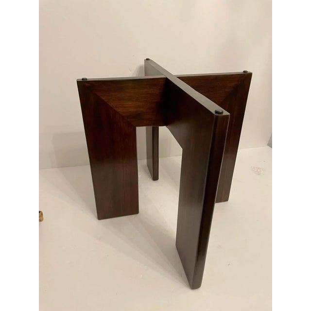 Adrian Pearsall Walnut and Glass Side Table For Sale - Image 11 of 13