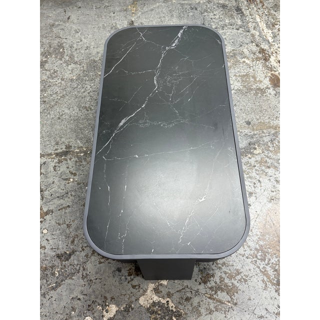 2020s AllModern Ari Sintered Stone + Aluminum Outdoor Coffee Table For Sale - Image 5 of 12