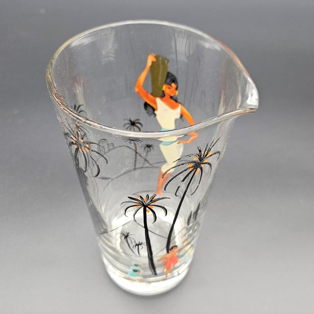 Cocktail Water Pitcher with Pin-Up Motif, 1950s For Sale - Image 4 of 6