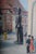 Blue I. Wiehmann, Elector's Palace & St. Catherine's Church in Brandenburg, Oil Painting For Sale - Image 8 of 18