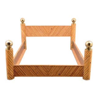Bamboo Bed Frame by Marcello Mioni For Sale