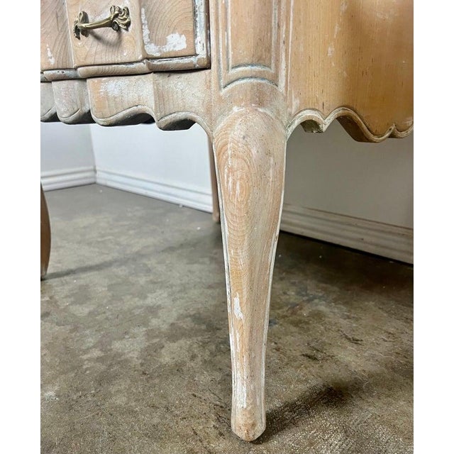 Almond Pair of French Provincial Nightstands, Early 20th Century For Sale - Image 8 of 13