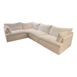 Restoration Hardware Cloud Couch Modular 4-Piece – Deep Seat Track Arm For Sale