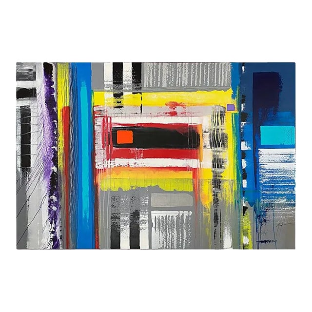 Murf Murphy Large Contemporary Abstract Painting on Canvas For Sale