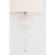 Transitional Julie Neill for Visual Comfort Signature Talia 18" Sconce in Gild and Clear Swirled Glass with Linen Shade For Sale - Image 3 of 7